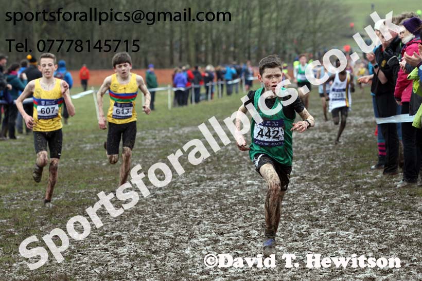 Boys under-13s 2018 British Inter Counties Cross Country Champs., Prestwold Hall, Loughborough. Photo: David T. Hewitson/Sports for All Pics